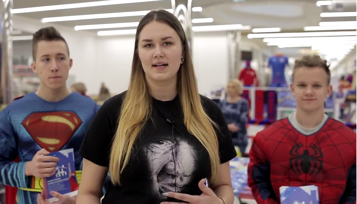 Superman i Spiderman szukali rodziny w Gliwicach