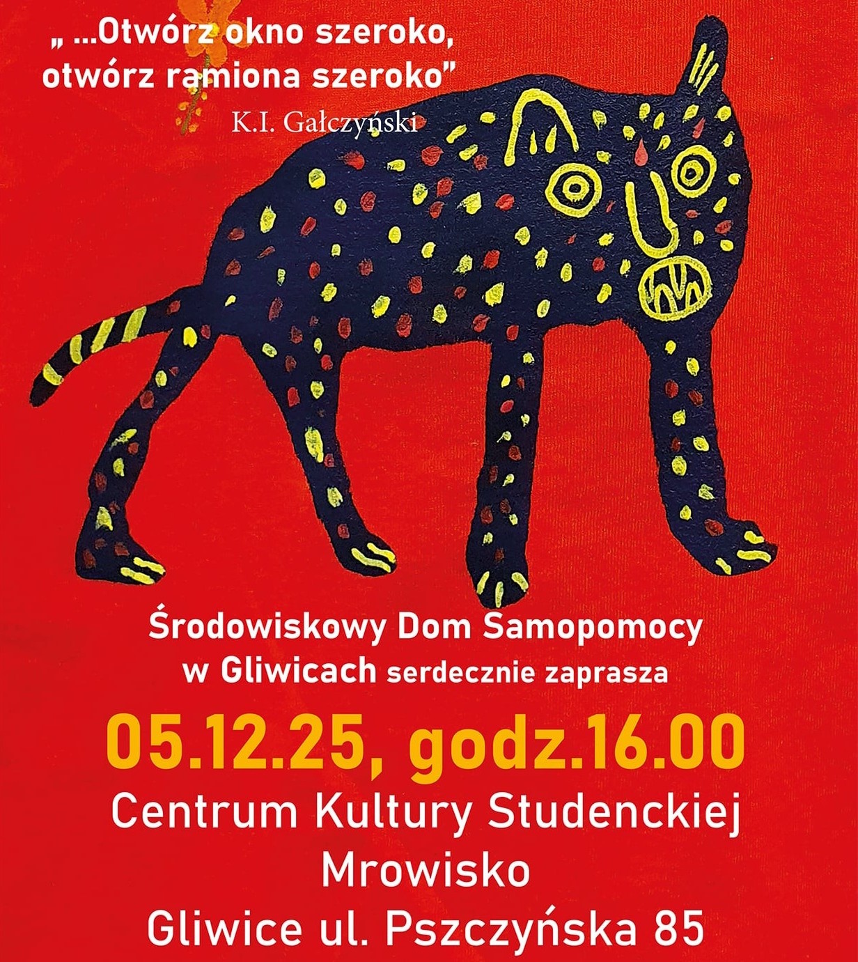 plakat informacyjny o wydarzeniu